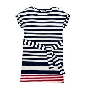 Vineyard Vines Sea Striped Tie-Front Knit Dress  XS